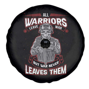 Veteran PTSD Spare Tire Cover All Warriors Leave War But War Never Leaves Them Skeleton Soldier TS02 Print Your Wear