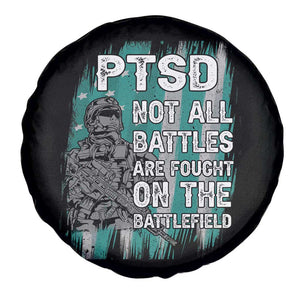 Veteran PTSD Spare Tire Cover Not All Battles Are Fought On The Battlefield TS02 Print Your Wear