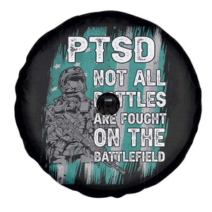 Veteran PTSD Spare Tire Cover Not All Battles Are Fought On The Battlefield TS02 Print Your Wear