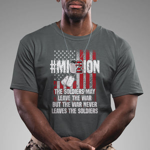 Veteran PTSD T Shirt Mission Save 22 Every Day American Flag Suicide Awareness TS02 Printyourwear