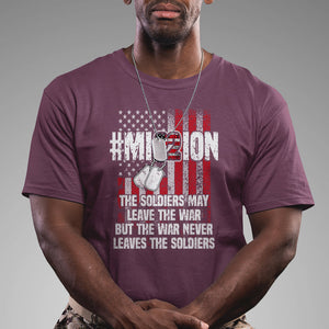 Veteran PTSD T Shirt Mission Save 22 Every Day American Flag Suicide Awareness TS02 Printyourwear