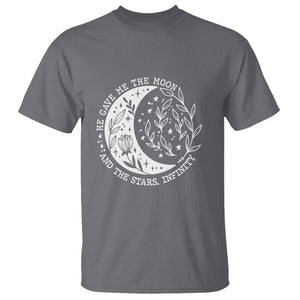 Infinity Love T Shirt He Gave Me The Moon And The Stars Infinity Celestial TS02 Printyourwear