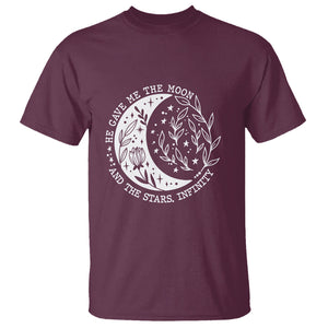 Infinity Love T Shirt He Gave Me The Moon And The Stars Infinity Celestial TS02 Printyourwear