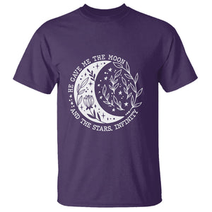 Infinity Love T Shirt He Gave Me The Moon And The Stars Infinity Celestial TS02 Printyourwear