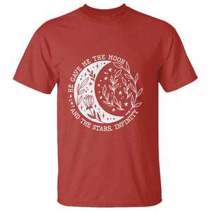 Infinity Love T Shirt He Gave Me The Moon And The Stars Infinity Celestial TS02 Printyourwear