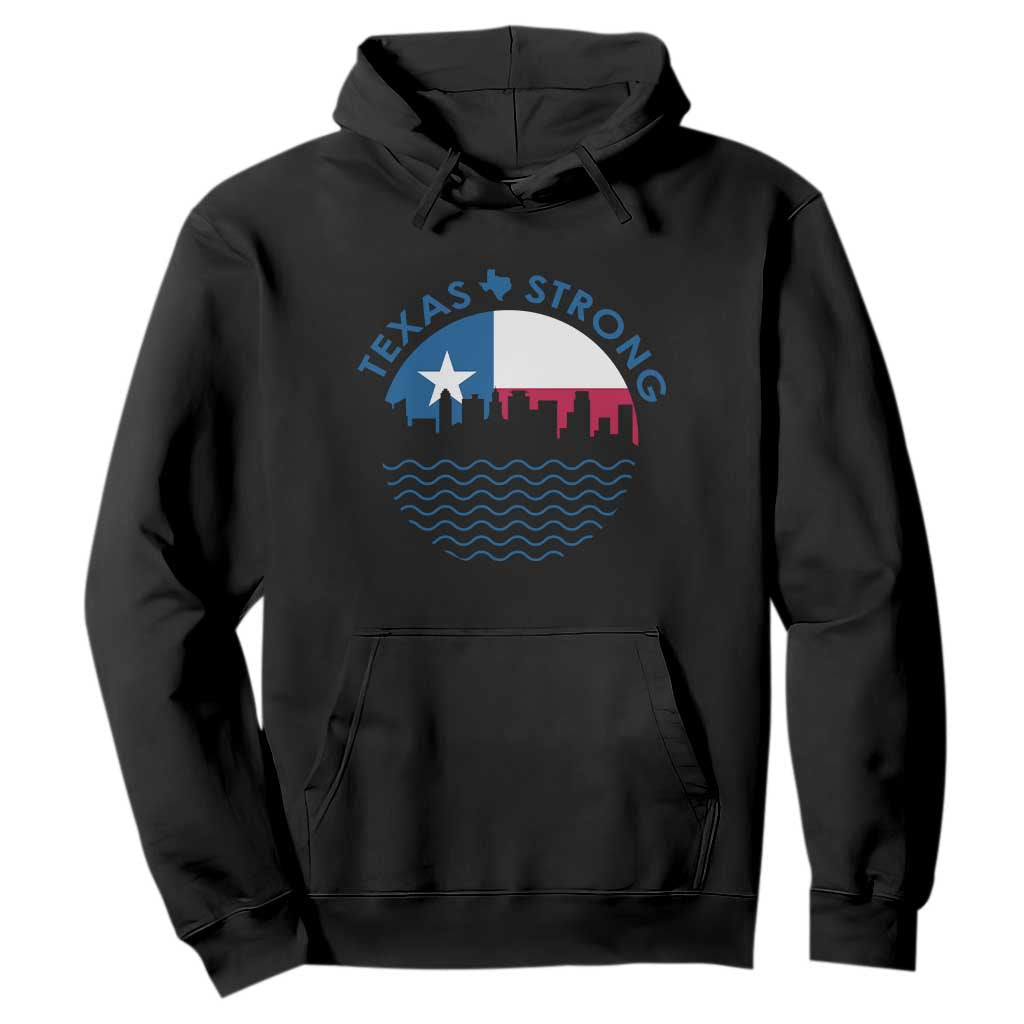Strong Texas Hoodie Retro Flag Resilient Texans Pride TS02 Black Print Your Wear