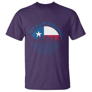 Strong Texas T Shirt Retro Flag Resilient Texans Pride TS02 Purple Print Your Wear