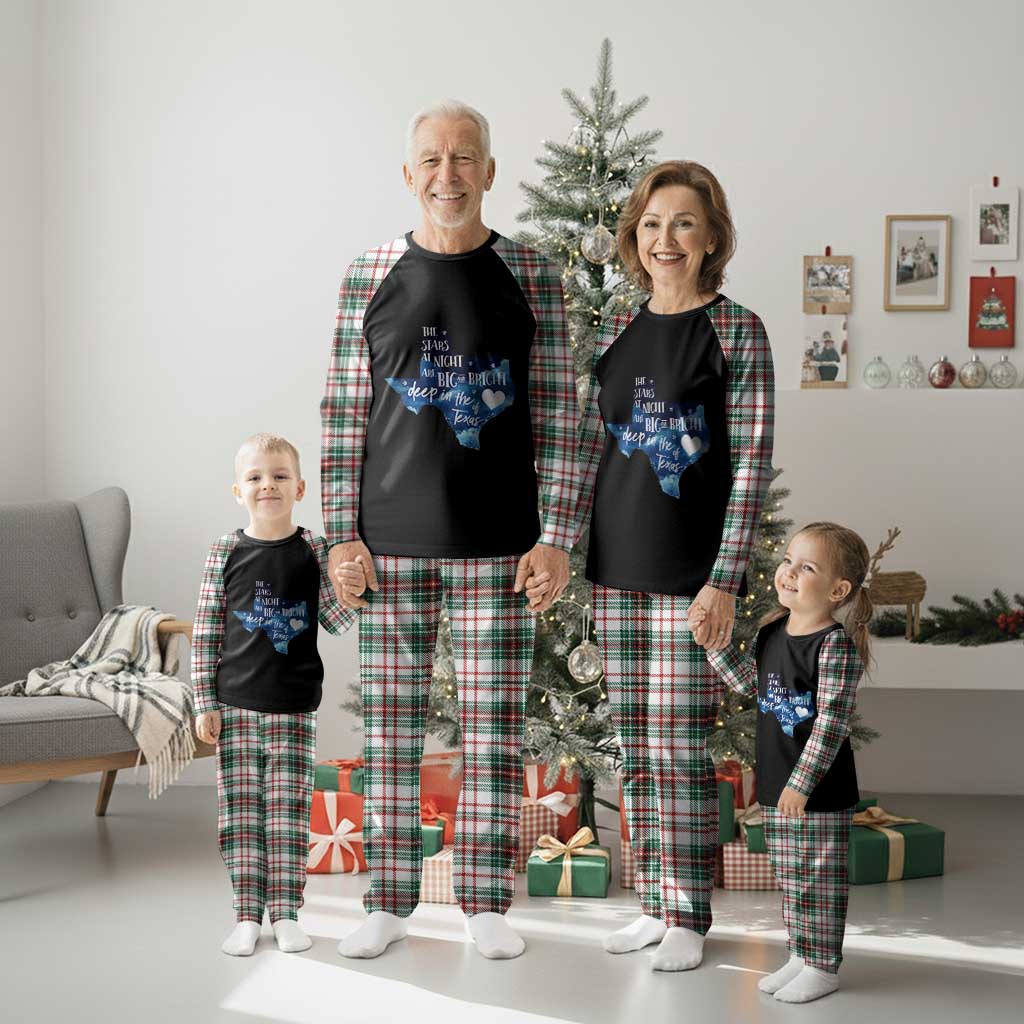 Texas Pride Plaid Pajama Set The Stars at Night Are Big and Bright TS02 Christmas Plaid Print Your Wear