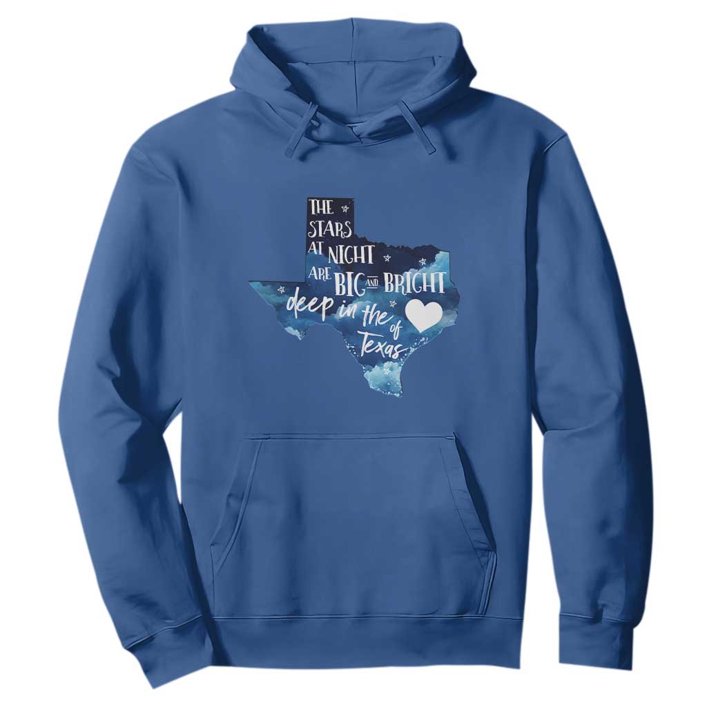Texas Pride Hoodie The Stars at Night Are Big and Bright TS02 Royal Blue Print Your Wear