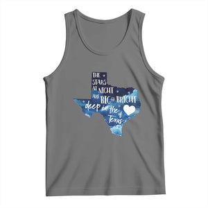 Texas Pride Tank Top The Stars at Night Are Big and Bright TS02 Black Heather Print Your Wear