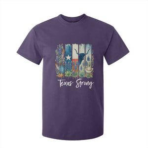 Retro Strong Texas T Shirt For Kid Bluebonnets Longhorn Cowboy Western Pride TS02 Purple Print Your Wear