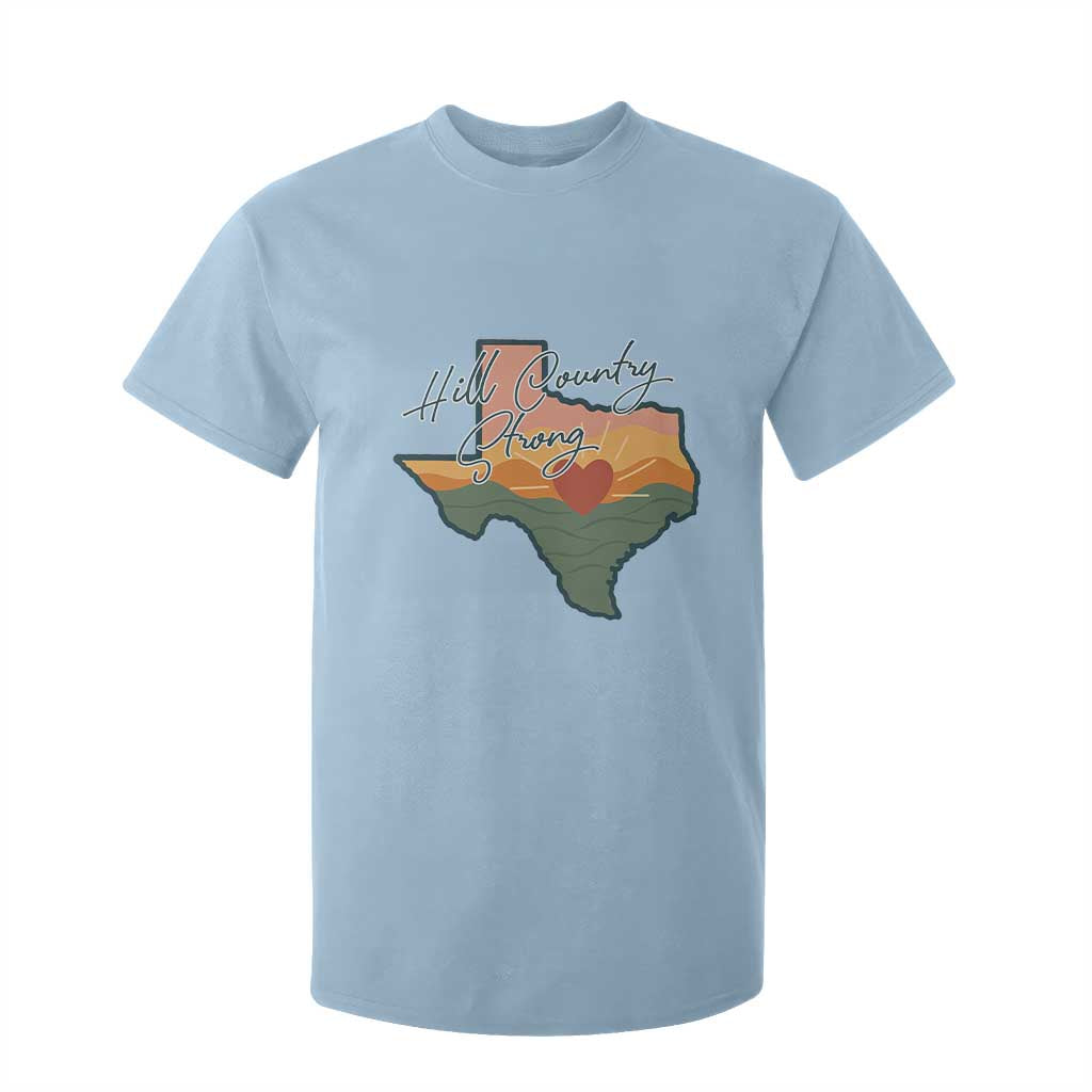 Hill Country Strong T Shirt For Kid Texas Pride for Resilient Texans Retro TS02 Light Blue Print Your Wear