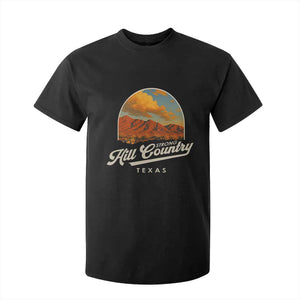 Hill Country Strong T Shirt For Kid Texas Support Retro Enchanted Rock TS02 Black Print Your Wear