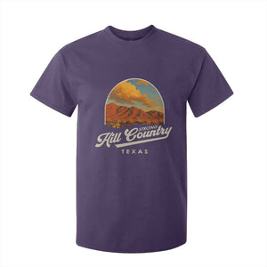 Hill Country Strong T Shirt For Kid Texas Support Retro Enchanted Rock TS02 Purple Print Your Wear