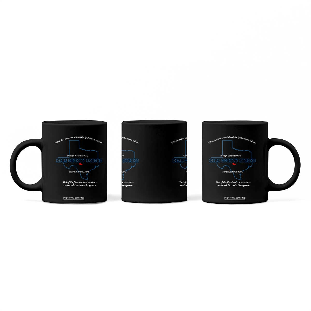 Kerr County Strong Christian Coffee Mug Texas Faith Hope Resilient Texans TS02 Print Your Wear