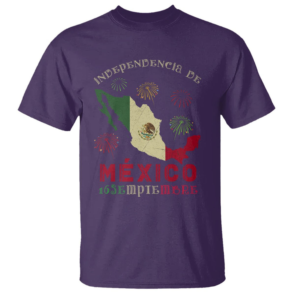 Independencia De Mexico T Shirt 16th Septembre Mexican Flag Latino Hispanic Heritage TS02 Purple Printyourwear