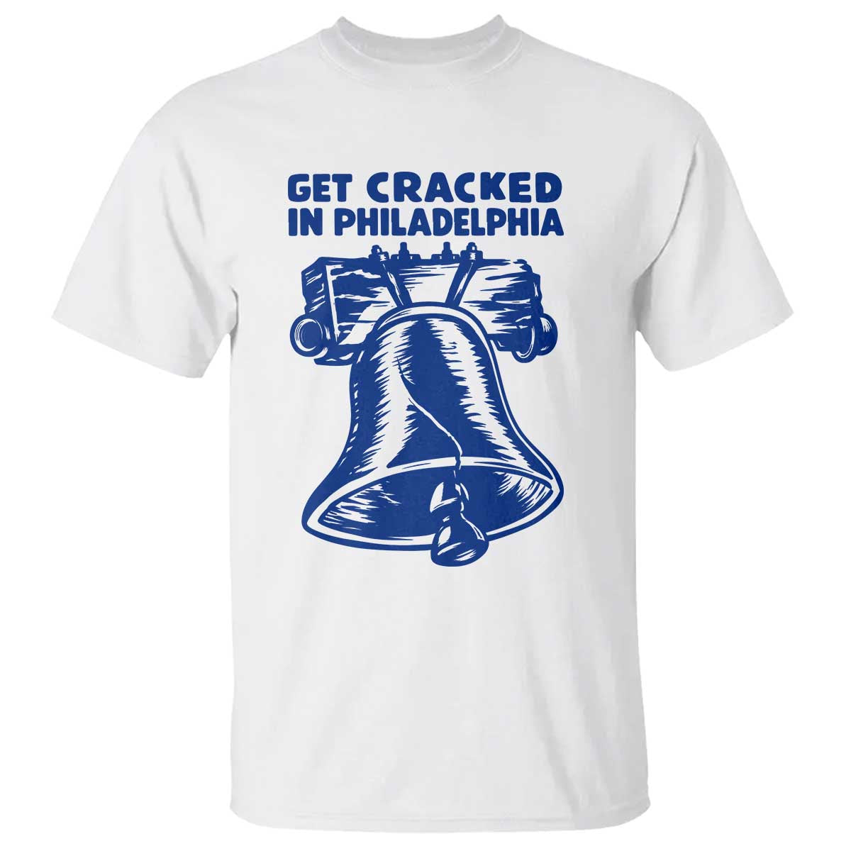 Get Cracked In Philadelphia Liberty Bell Graphic T Shirt Funny Philly Party Travel Souvenir