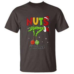 Personalized Christmas Matching Couple T Shirt Custom Name Chestnuts Xmas Funny Nuts TS02 Dark Chocolate Print Your Wear