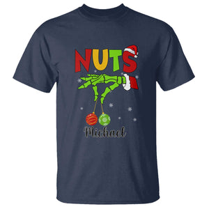 Personalized Christmas Matching Couple T Shirt Custom Name Chestnuts Xmas Funny Nuts TS02 Navy Print Your Wear