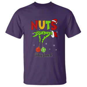 Personalized Christmas Matching Couple T Shirt Custom Name Chestnuts Xmas Funny Nuts TS02 Purple Print Your Wear