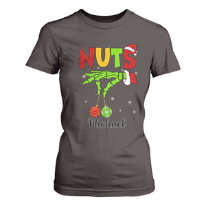 Personalized Christmas Matching Couple T Shirt For Women Custom Name Chestnuts Xmas Funny Nuts TS02 Dark Chocolate Print Your Wear