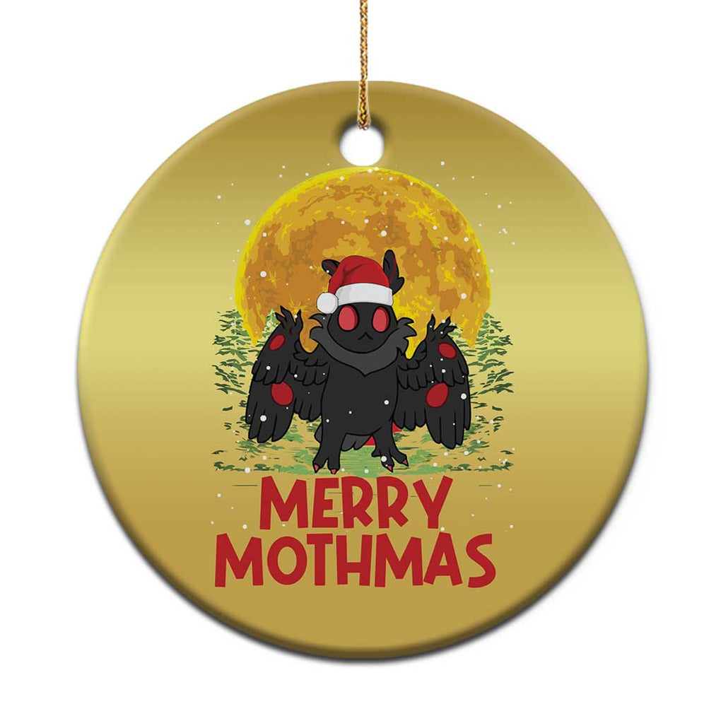 Mothman Christmas Christmas Ornament Funny Merry Mothmas Cryptid Xmas Santa TS02 Print Your Wear