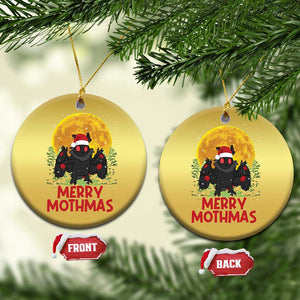 Mothman Christmas Christmas Ornament Funny Merry Mothmas Cryptid Xmas Santa TS02 Circle Gold Print Your Wear