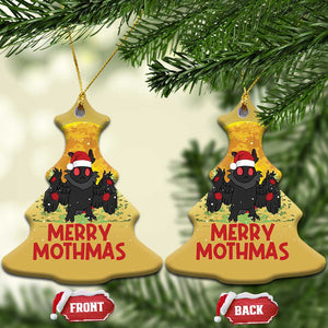 Mothman Christmas Christmas Ornament Funny Merry Mothmas Cryptid Xmas Santa TS02 Christmas Tree Gold Print Your Wear