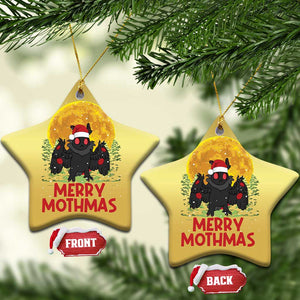 Mothman Christmas Christmas Ornament Funny Merry Mothmas Cryptid Xmas Santa TS02 Star Gold Print Your Wear