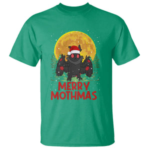 Mothman Christmas T Shirt Funny Merry Mothmas Cryptid Xmas Santa TS02 Irish Green Printyourwear