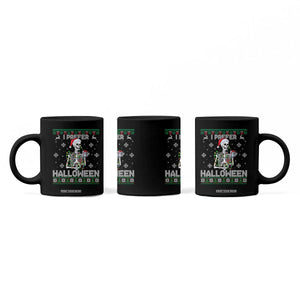 Funny Skeleton Christmas Coffee Mug I Prefer Halloween Spooky Xmas Holiday TS02 Print Your Wear