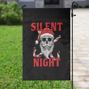 Silent Night Skull Christmas Garden Flag Creepy Santa Gothic Holiday TS02 Print Your Wear