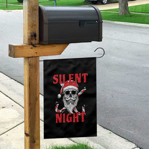 Silent Night Skull Christmas Garden Flag Creepy Santa Gothic Holiday TS02 Print Your Wear