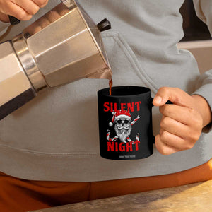 Silent Night Skull Christmas Coffee Mug Creepy Santa Gothic Holiday TS02 Print Your Wear