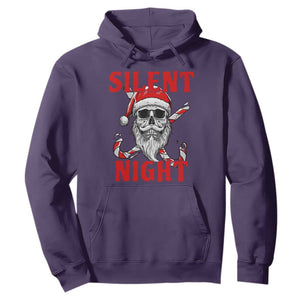 Silent Night Skull Christmas Hoodie Creepy Santa Gothic Holiday TS02 Purple Print Your Wear