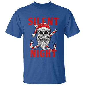 Silent Night Skull Christmas T Shirt Creepy Santa Gothic Holiday TS02 Royal Blue Print Your Wear