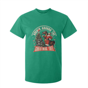 Christmas Trump Cowboy T Shirt For Kid Rocking Around The Xmas Tree Horse Rider Santa Donald TS02 Irish Green Print Your Wear