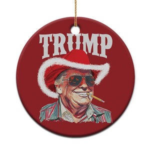 Xmas Trump Cowboy Christmas Ornament Santa Donald TS02 Print Your Wear