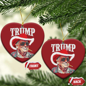 Xmas Trump Cowboy Christmas Ornament Santa Donald TS02 Heart Red Print Your Wear