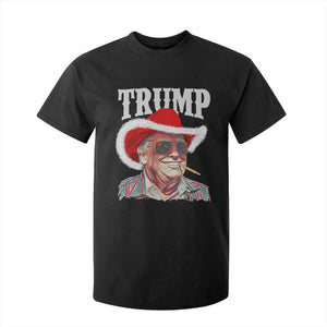 Christmas Trump Cowboy T Shirt For Kid Santa Donald TS02 Black Print Your Wear