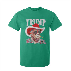 Christmas Trump Cowboy T Shirt For Kid Santa Donald TS02 Irish Green Print Your Wear