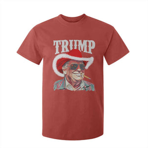 Christmas Trump Cowboy T Shirt For Kid Santa Donald TS02 Red Print Your Wear