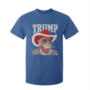 Christmas Trump Cowboy T Shirt For Kid Santa Donald TS02 Royal Blue Print Your Wear