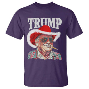 Christmas Trump Cowboy T Shirt Santa Donald TS02 Purple Print Your Wear