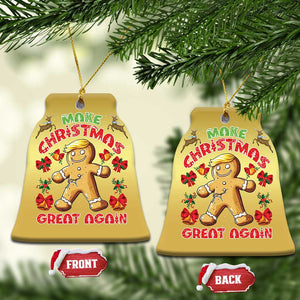 Xmas Trump Gingerbread Christmas Ornament Make Xmas Great Again Funny Cookies TS02 Bell Flake Gold Print Your Wear