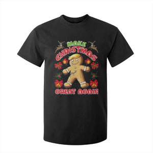 Christmas Trump Gingerbread T Shirt For Kid Make Xmas Great Again Funny Cookies TS02 Black Print Your Wear