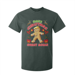 Christmas Trump Gingerbread T Shirt For Kid Make Xmas Great Again Funny Cookies TS02 Dark Forest Green Print Your Wear