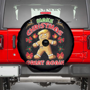 Christmas Trump Gingerbread Spare Tire Cover Make Xmas Great Again Funny Cookies TS02 Black Print Your Wear