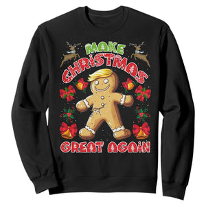 Christmas Trump Gingerbread Sweatshirt Make Xmas Great Again Funny Cookies TS02 Black Print Your Wear