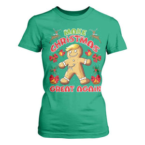 Christmas Trump Gingerbread T Shirt For Women Make Xmas Great Again Funny Cookies TS02 Irish Green Print Your Wear